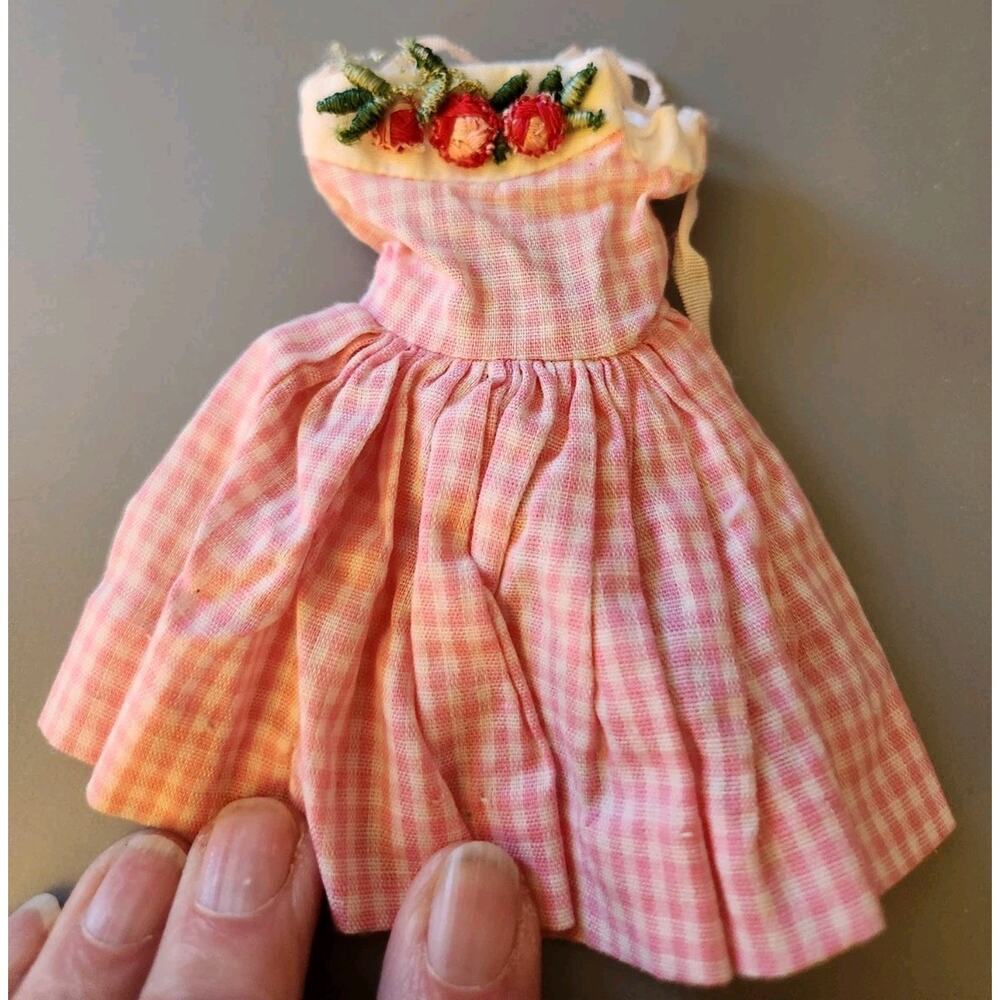 Vintage Skipper "Me 'N My Doll" Pink & White Dress #1913 (1965-66)